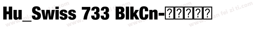 Hu_Swiss 733 BlkCn字体转换